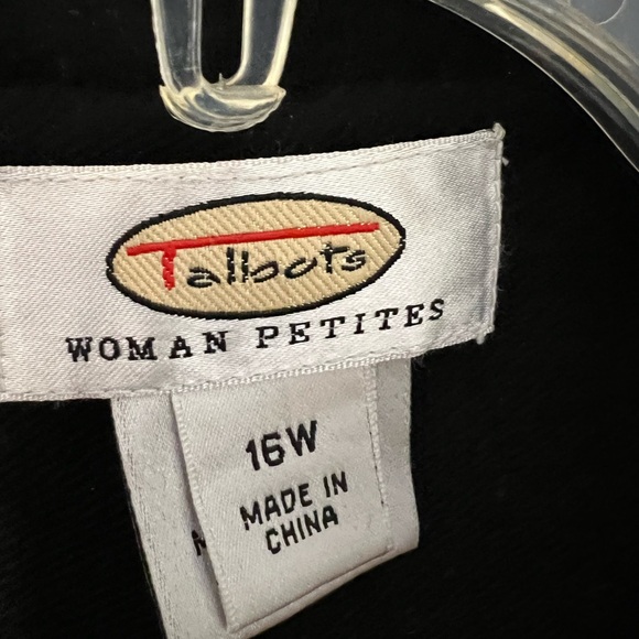 Talbots black boiled wool jacket size 16W - Picture 2 of 4